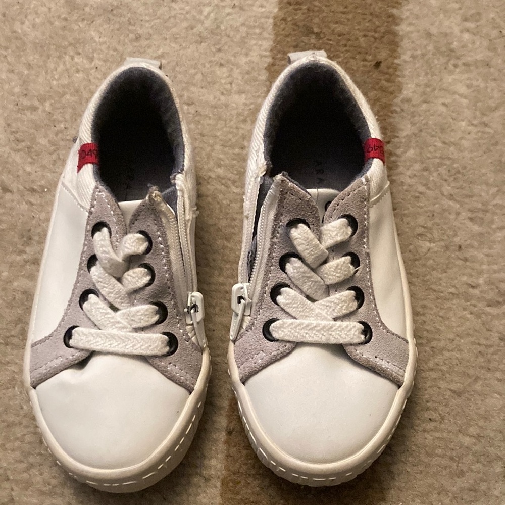 Zara Leather Hello Buddy Kids Sneakers